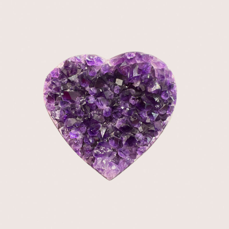Amethyst Druzy Herz (violett)