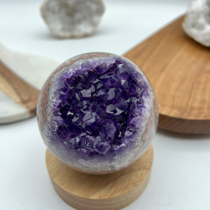 Amethyst Druzy Kugeln 6,5 cm - 19 cm – Bild 4