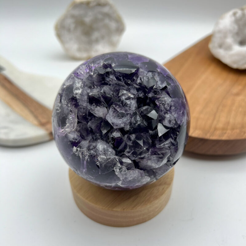 Amethyst Druzy Kugeln 6,5 cm - 19 cm