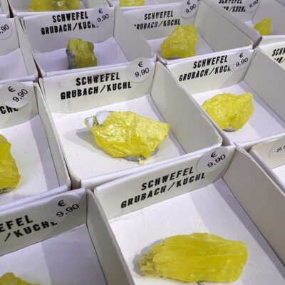Schwefel  Rohstücke aus Österreich