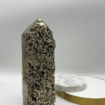 Pyrit Turm ca. 16,5cm Höhe